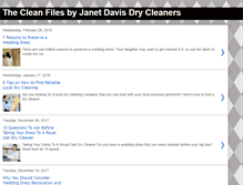 Tablet Screenshot of blog.janetdaviscleaners.com